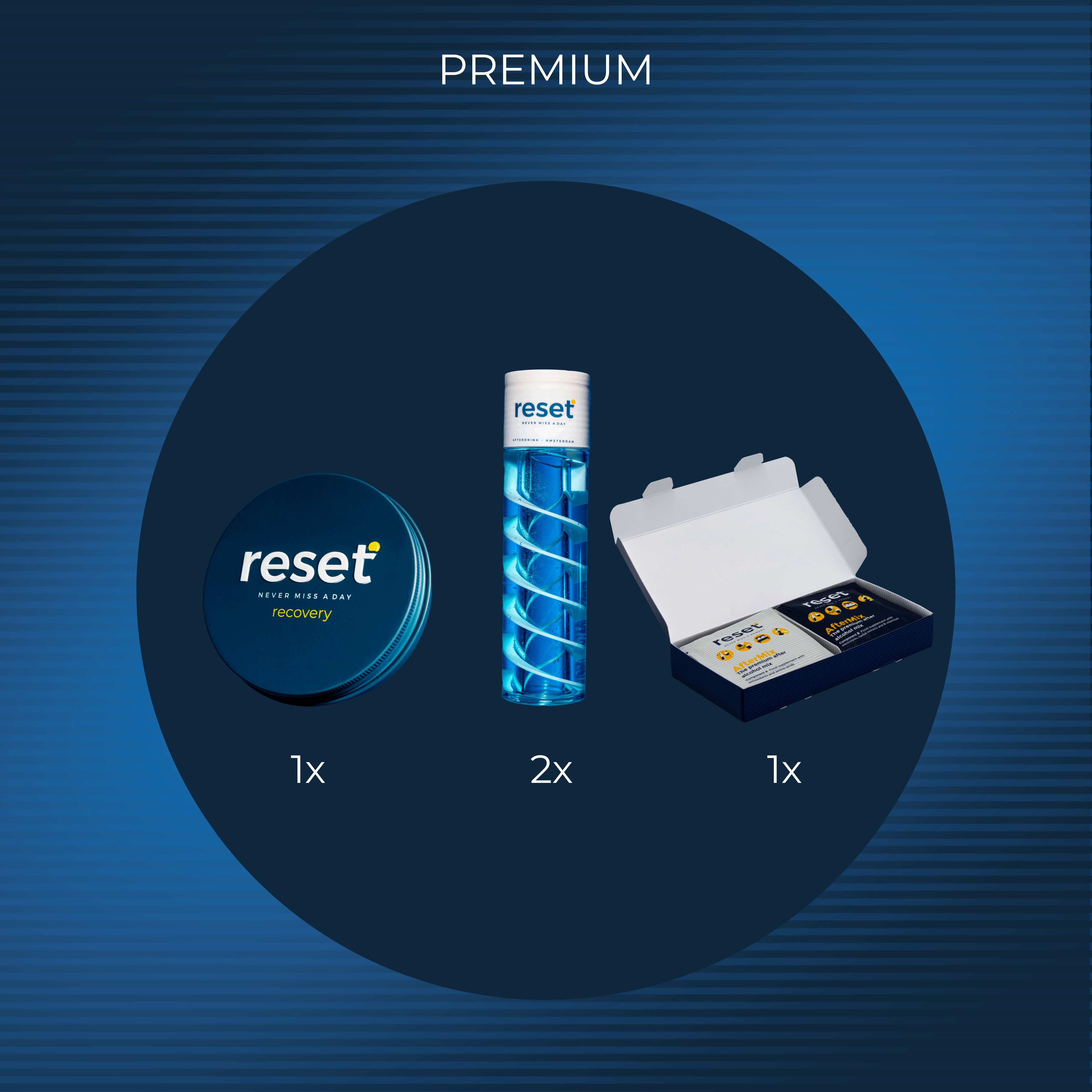 Reset premium package drink after alcohol